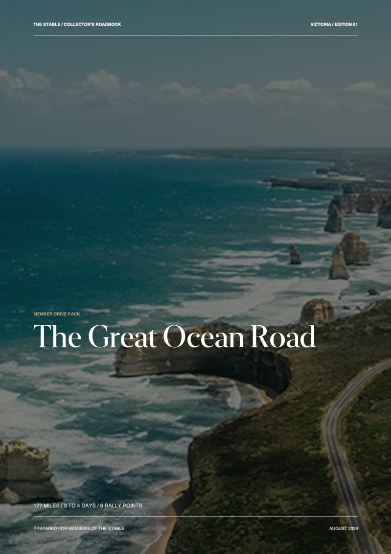 The Great Ocean Road roadbook cover
