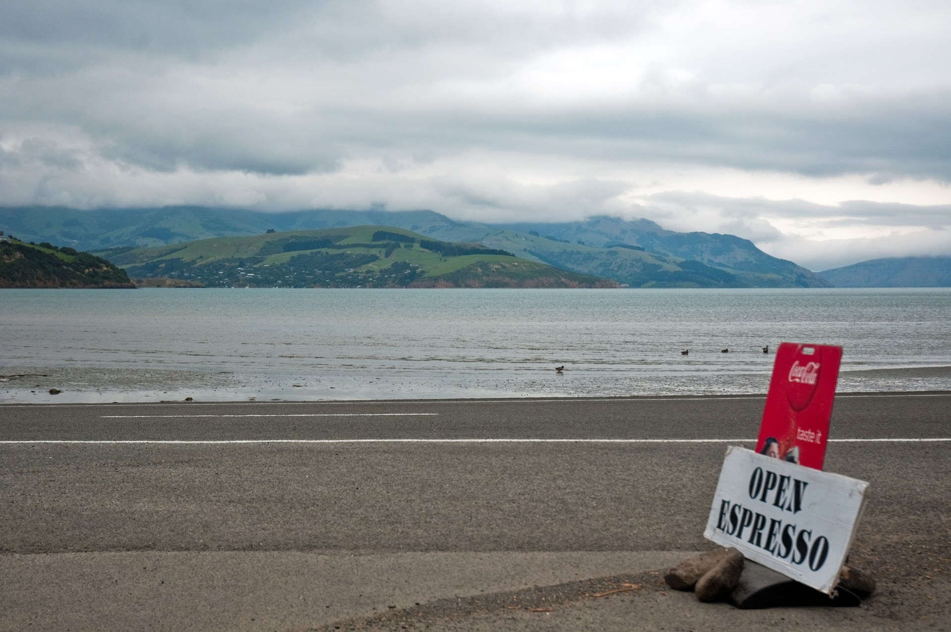 Duvauchelle on Banks Peninsula, Canterbury, New Zealand.